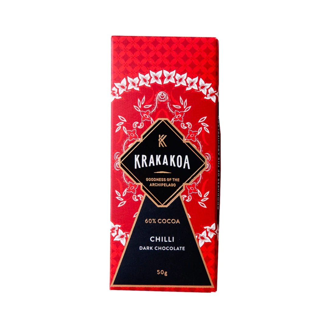 Krakakoa Chocolate Bar - Chilli Dark Chocolate (50g)