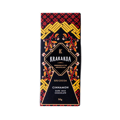 Krakakoa Chocolate Bar - Cinnamon Dark Milk Chocolate (50g)