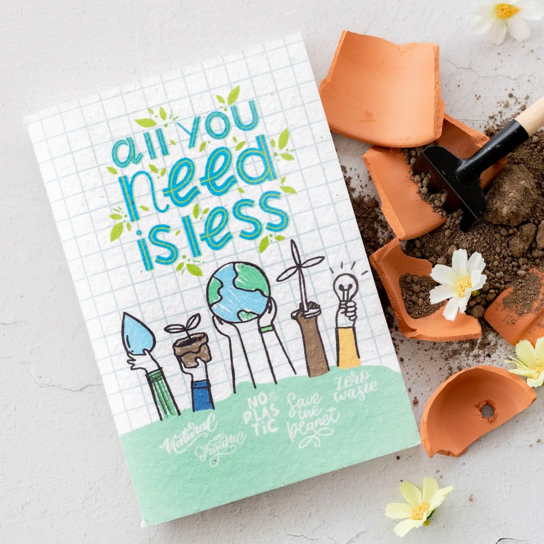 Left-handesign BIJ Plantable Notebook - All You Need Is Less