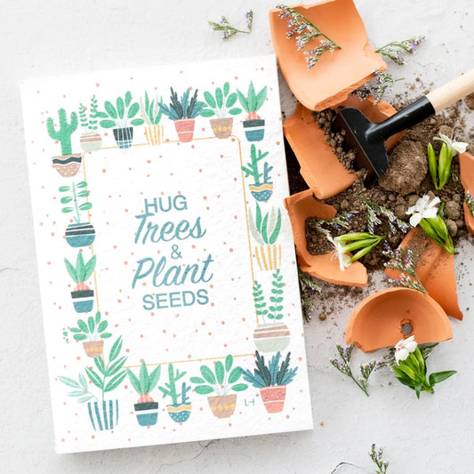 Left-handesign BIJ Plantable Notebook - Hug Trees & Plant Seeds