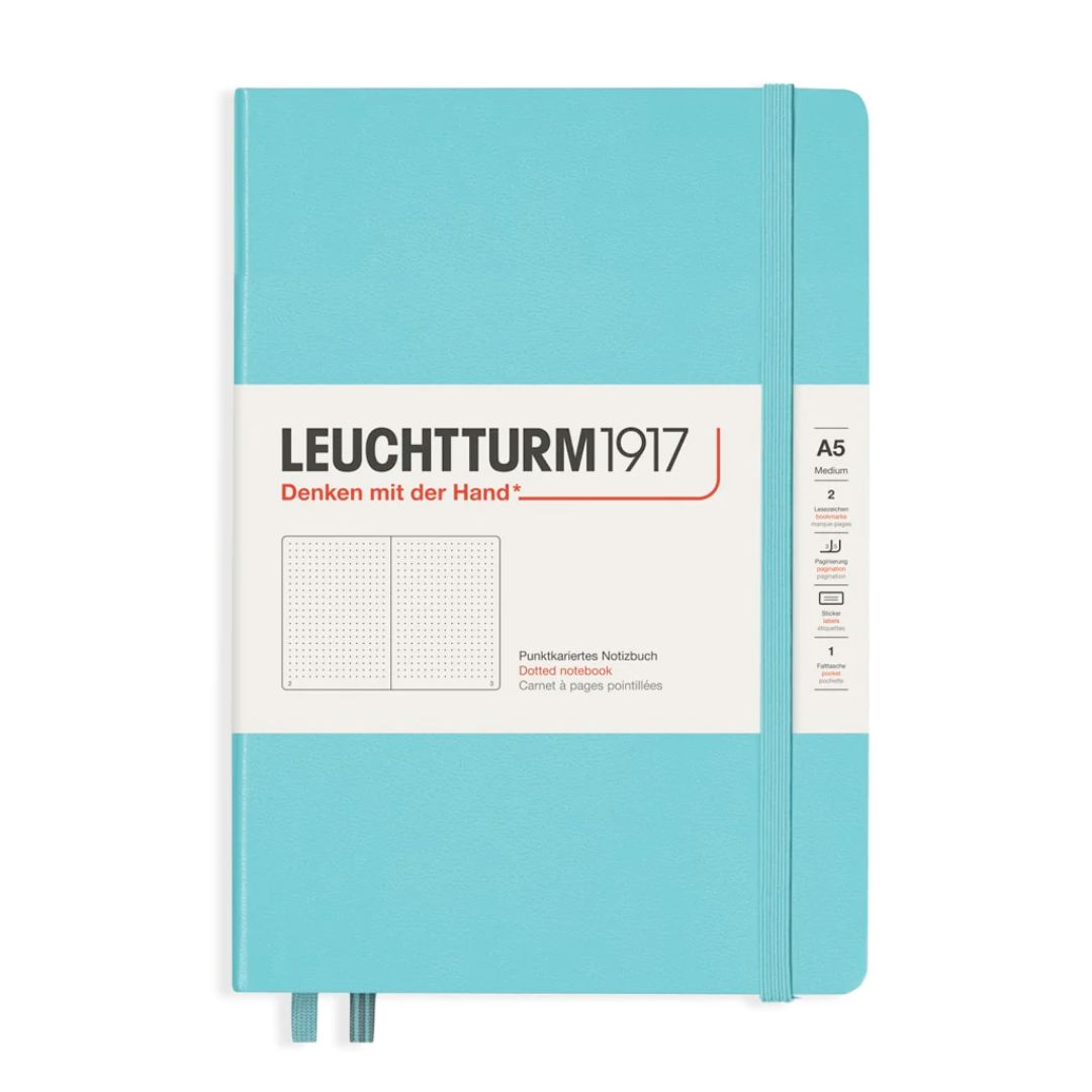 Leuchtturm1917 Hardcover A5 Notebook (Aquamarine)