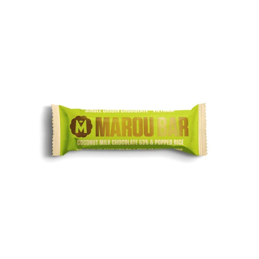 Marou 53% Chocolate Bar w/ Coconut Milk & Popped Rice (35g)