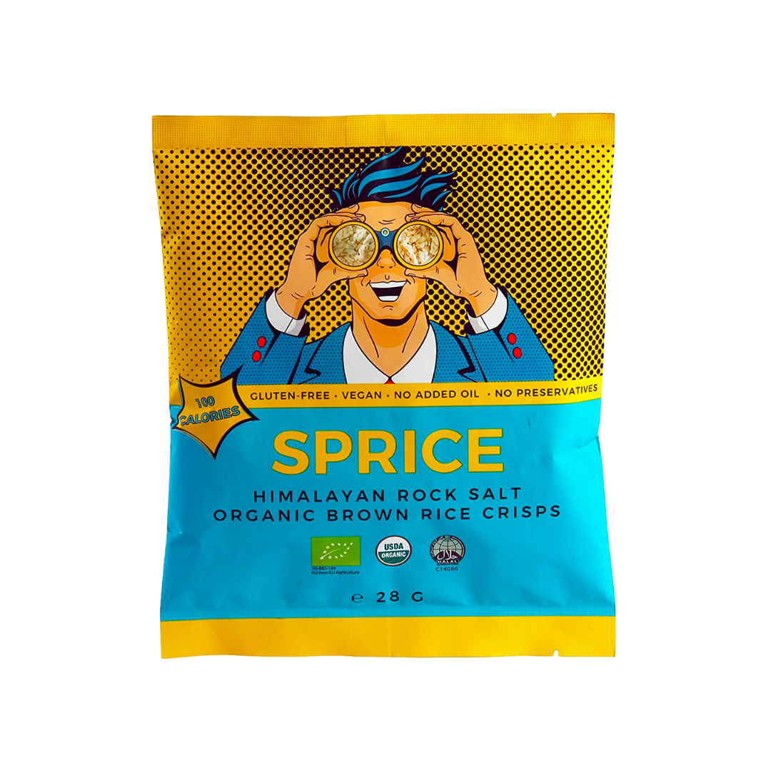 SPRICE Organic Himalayan Rock Salt Brown Rice Crisps