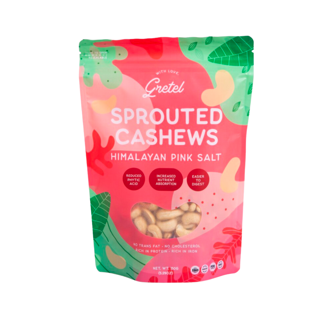 With Love, Gretel Sprouted Cashews Himalayan Pink Salt