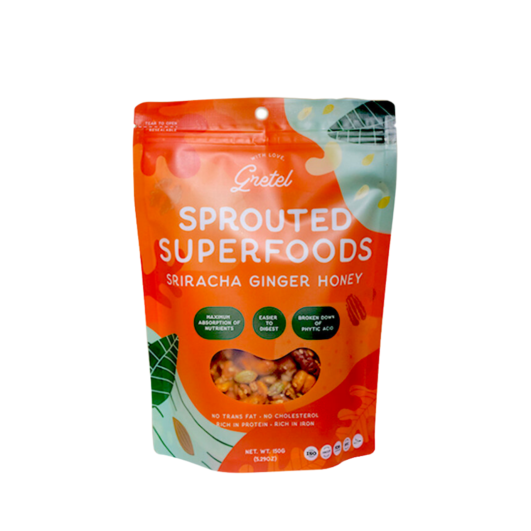 With Love, Gretel Sprouted Superfoods Sriracha Ginger Honey