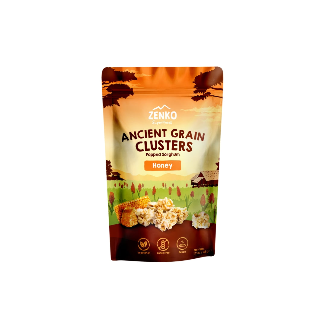 Zenko Ancient Grain Clusters (35g, Golden Honey)